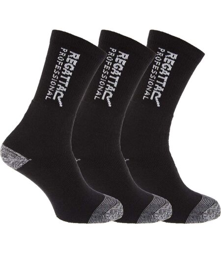 Chaussettes De Travail Renforcées 3 Paires Homme Noir Regatta