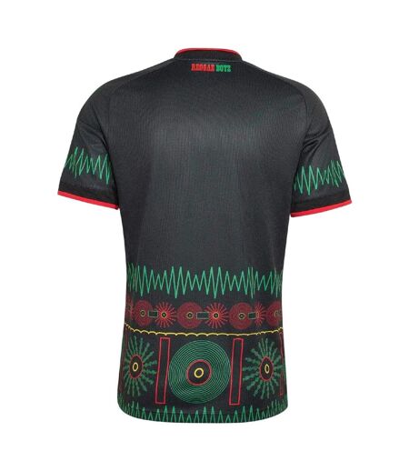 Mens 2026 Jamaica Away Shirt Black Yellow Adidas