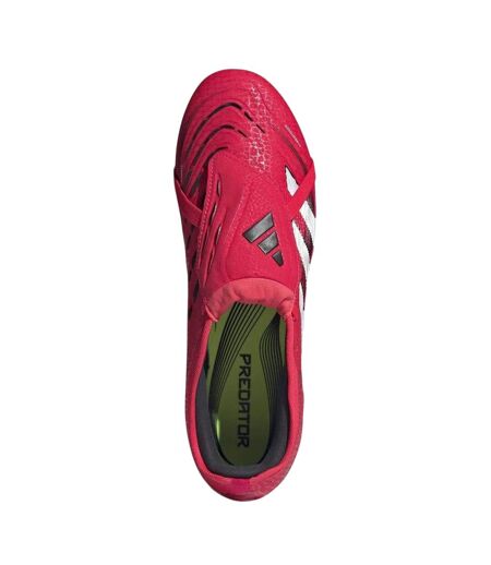 Mens Predator Pro Fold Over Soft Ground Football Boots Red White Adidas