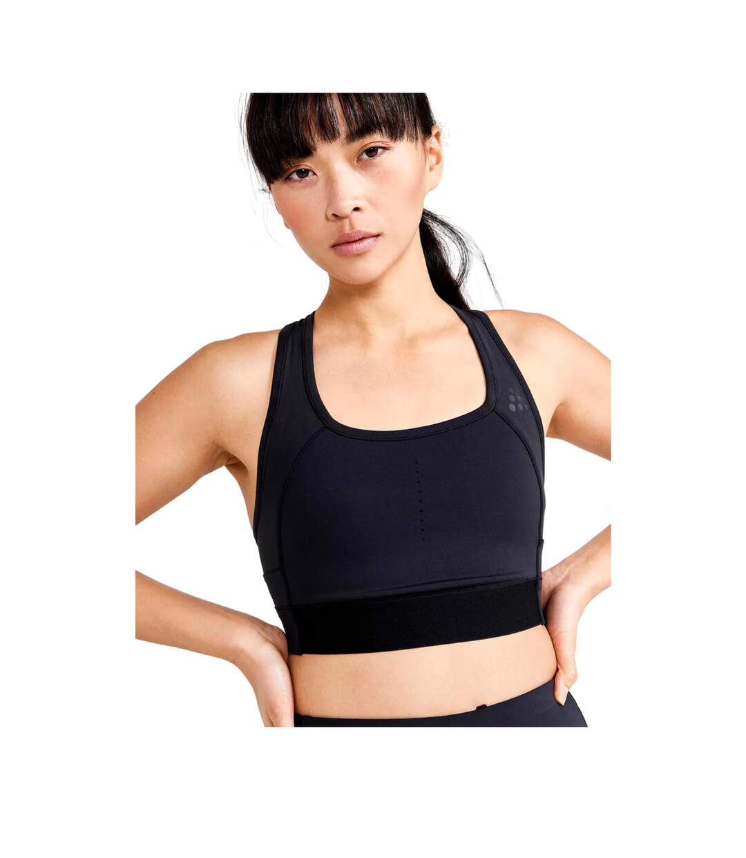 Womens/ladies pro charge sport crop top black Craft