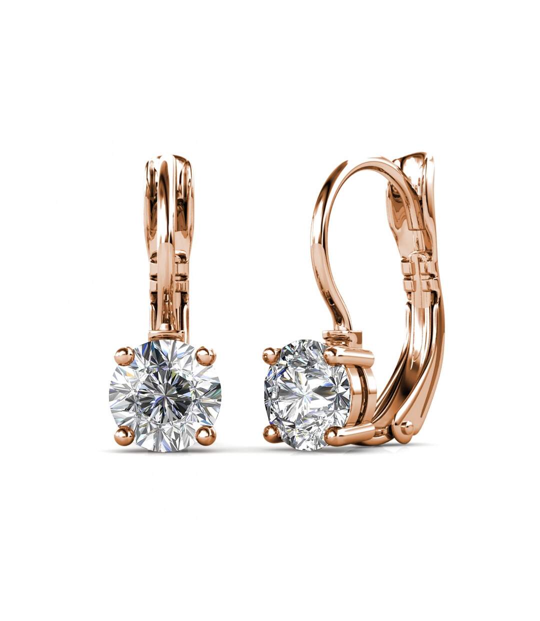 Boucles d'oreilles Round, Cristal d'Autriche