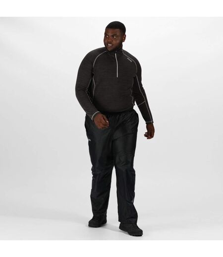 Regatta Great Outdoors Mens Classic Pack It Waterproof Overtrousers (Black) (XXXL) - UTRG902