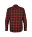 Stormtech Mens Logan Snap Front Shirt (Black/Red Plaid) - UTBC3898