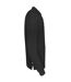 Mens Pique Long-sleeved T-shirt Black Cottover-4