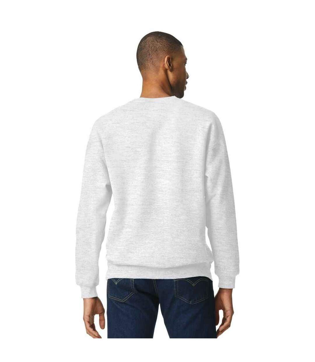 Unisex Adult Softstyle Fleece Midweight Sweatshirt Ash Grey Gildan-2