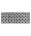 Tapis Tissé Imprimé Casella 45x120cm Gris-1