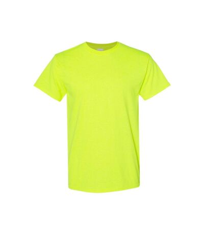 Mens Heavy Cotton T-shirt Safety Green Gildan