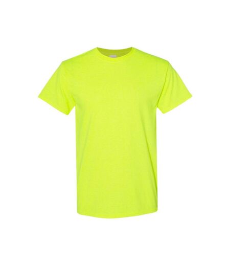 Mens Heavy Cotton T-shirt Safety Green Gildan