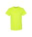 Mens Heavy Cotton T-shirt Safety Green Gildan-1