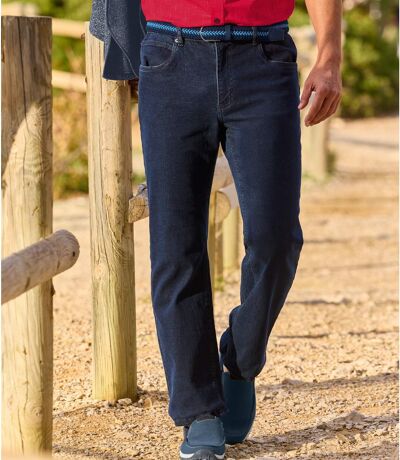 Men's Blue Regular Stretch Jeans