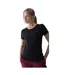 Womens/ladies Cotton Slim T-shirt Black 4F-2