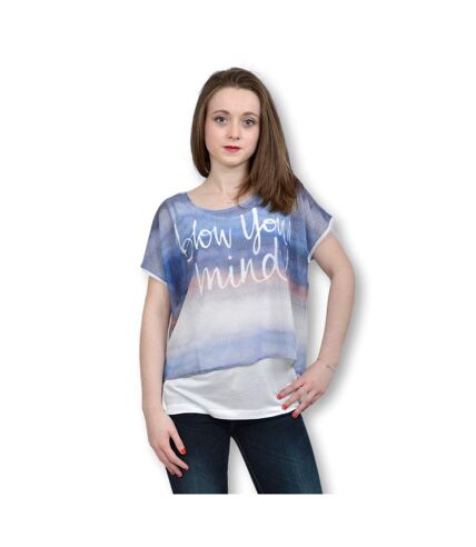 Tee shirt femme manches courtes col rond coupe ample