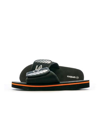 Claquettes Noir/Orange Homme Umbro Remo - 42