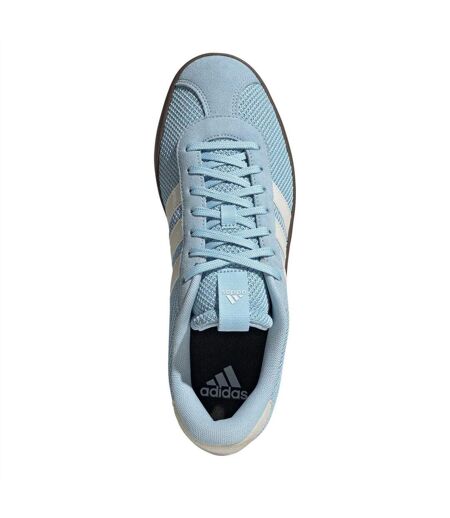 Mens Vl Court 3.0 Suede Trainers Blue White Gum Adidas