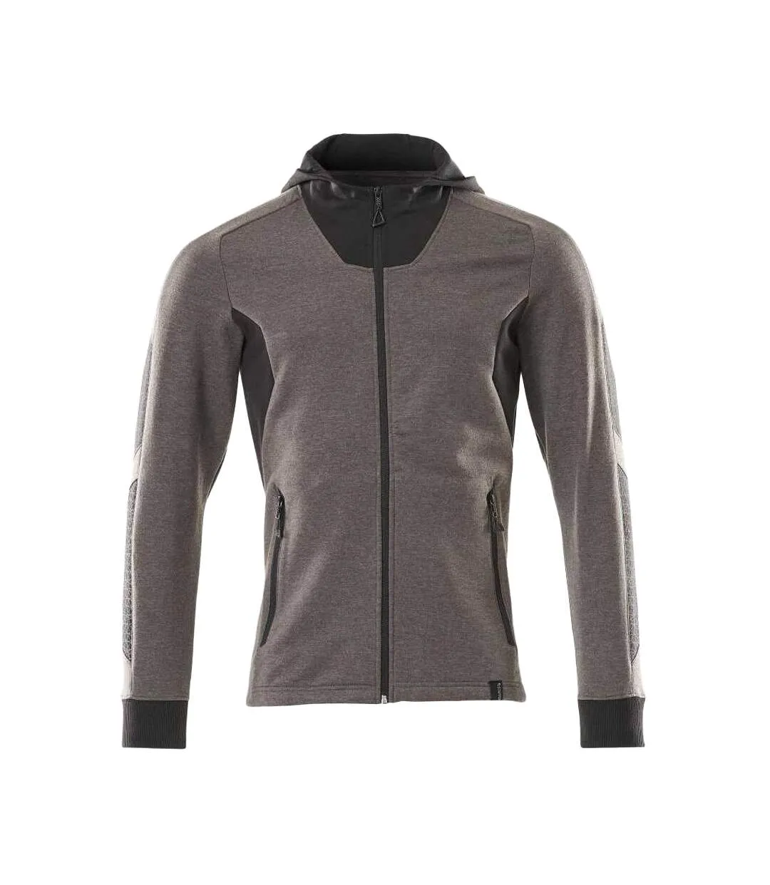 Mens Accelerate Full Zip Hoodie Dark Anthracite Black Mascot-1