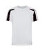 Just Cool - T-shirt sport contraste - Homme (Blanc arctique/Noir) - UTRW685