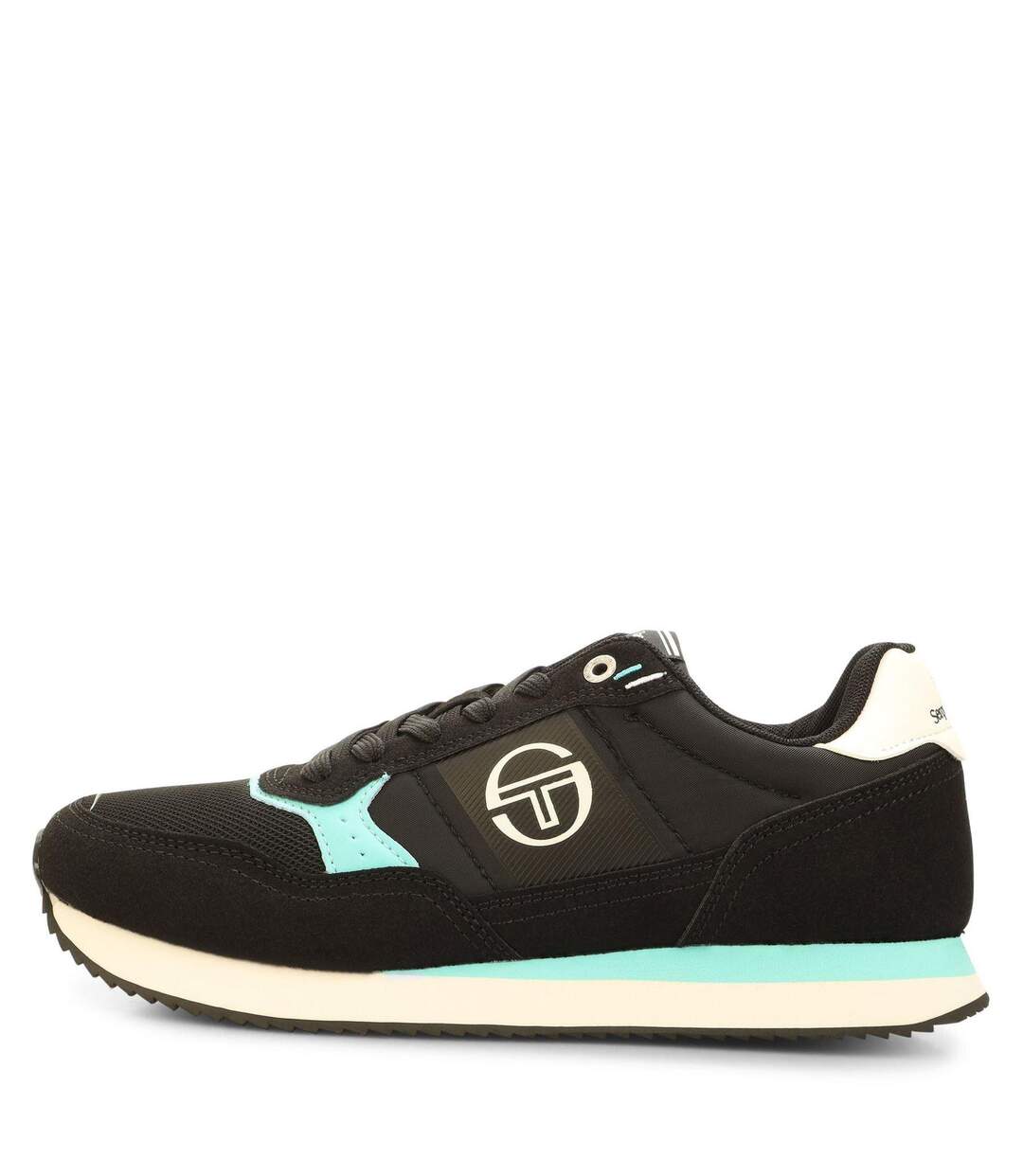 Baskets Motif/style Logo Monza Homme Noir Blanc Bleu Poudré Sergio Tacchini-1