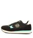 Baskets Motif/style Logo Monza Homme Noir Blanc Bleu Poudré Sergio Tacchini-1
