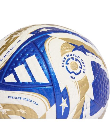 Ballon De Foot Motif/style Texturé Taille 5 Blanc Bleu Adidas