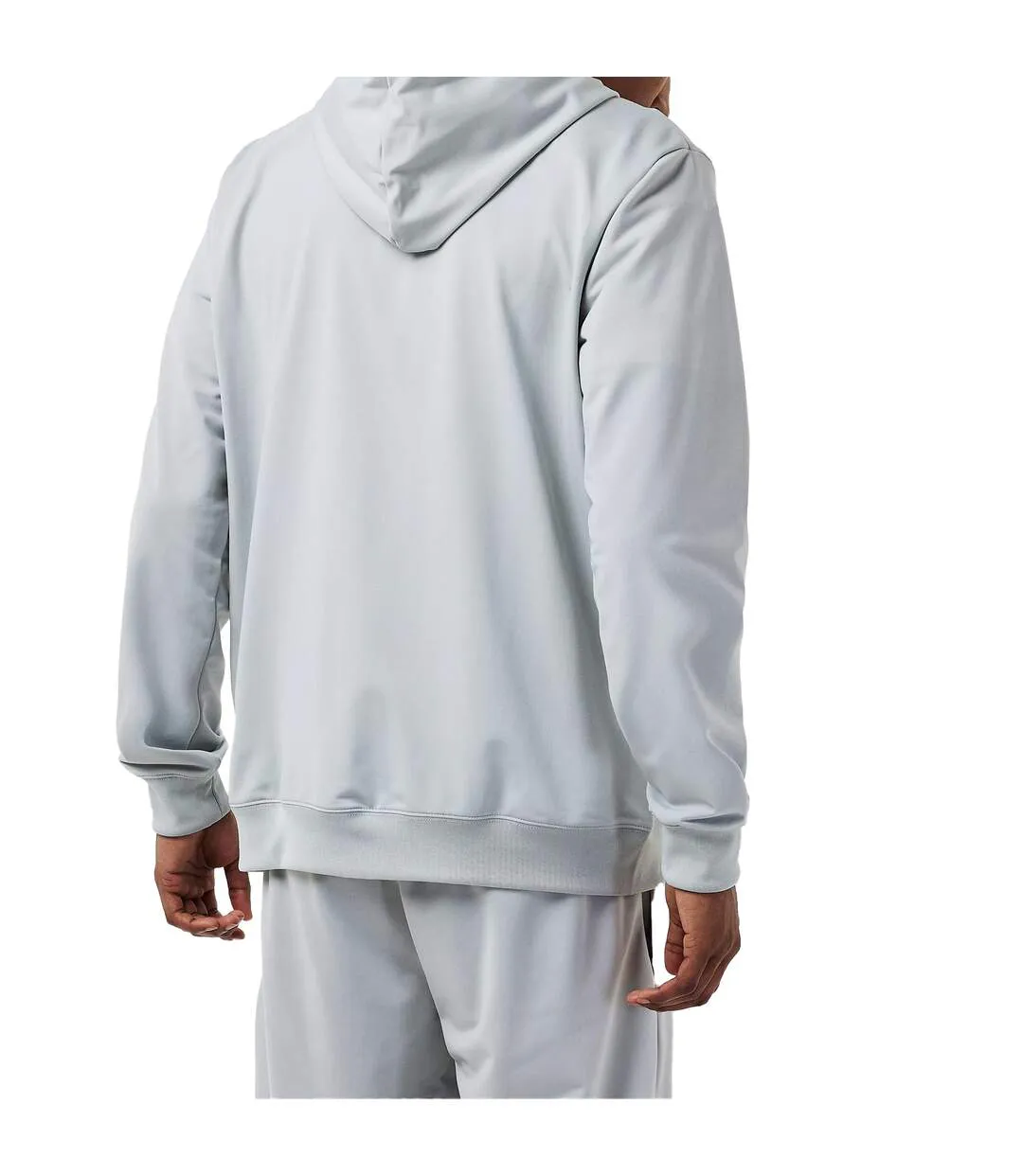 Mens Hooded Long-sleeved Tracksuit Set Light Grey Puma-3