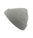 Atlantis Unisex Docker Short Beanie With Turn Up (Grey Melange) - UTAB445-1