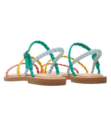 Womens/ladies kira sandals multicoloured Toms