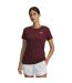 T-shirt Manches Courtes Motif/style À Nœud Femme Bordeaux Foncé Under Armour-4