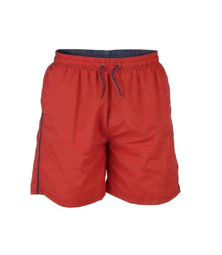 Duke Mens Yarrow D555 Full Length Swim Shorts (Red) - UTDC205