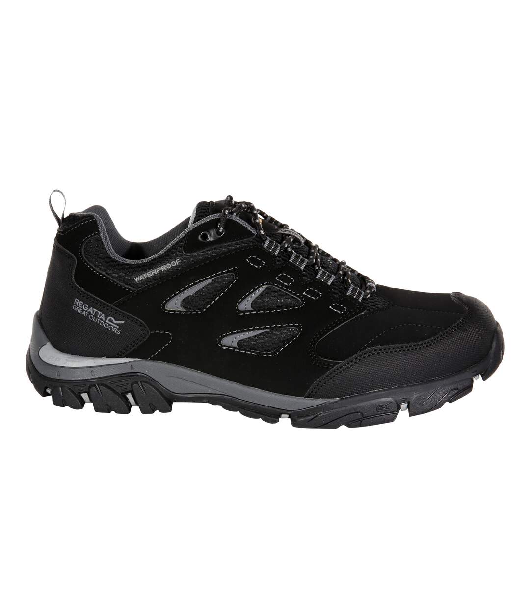 Regatta Mens Holcombe IEP Low Hiking Boots (Black/Granite) - UTRG3659-3
