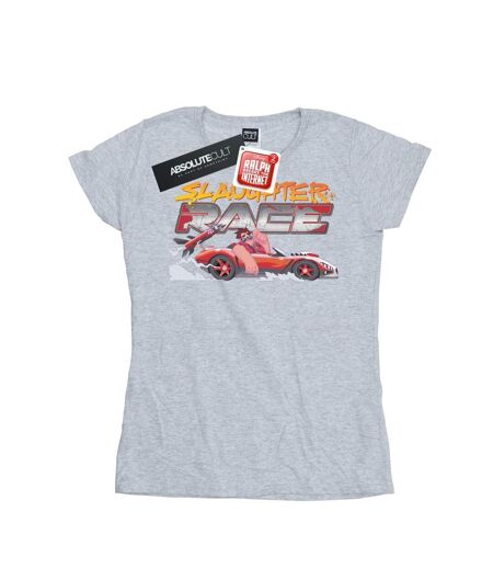 Disney T-shirt en coton Womens/Ladies Wreck It Ralph Slaughter Race (Gris sportif) - UTBI44920