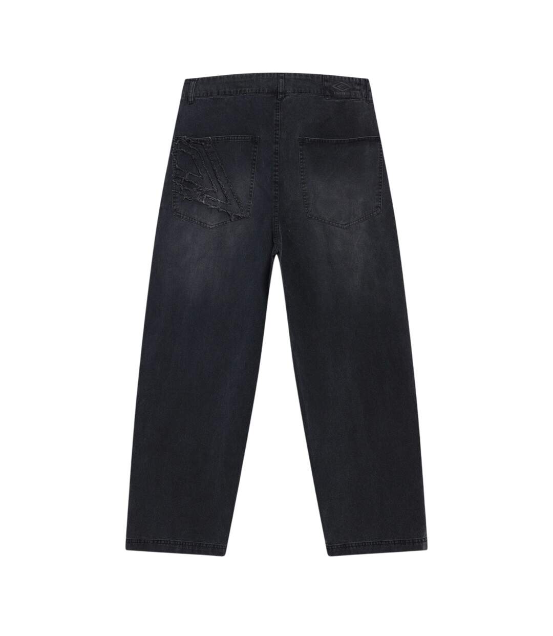 Mens Washed Drill Pants Black Umbro-2