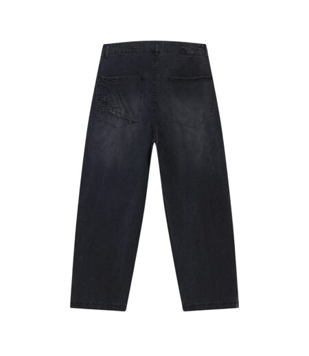 Mens Washed Drill Pants Black Umbro