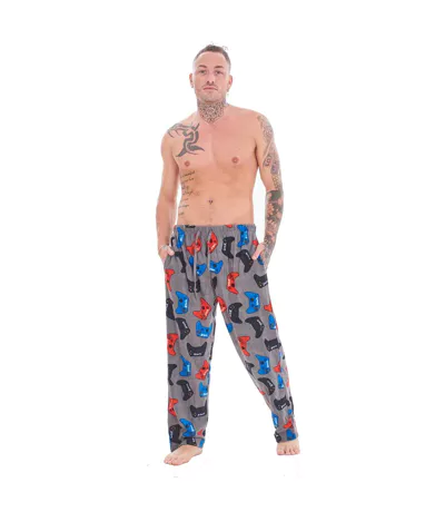 Pantalons De Détente Gamer Homme Gris Vert Keanu
