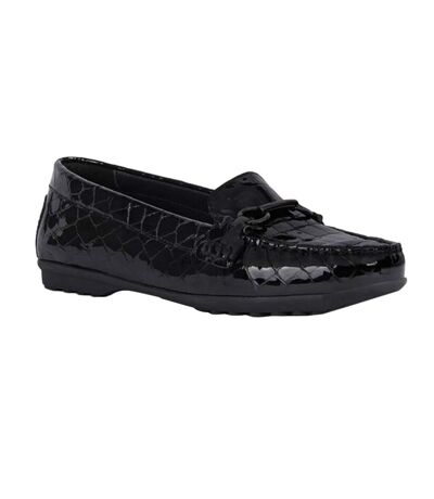 Mocassins elidia femme noir Geox