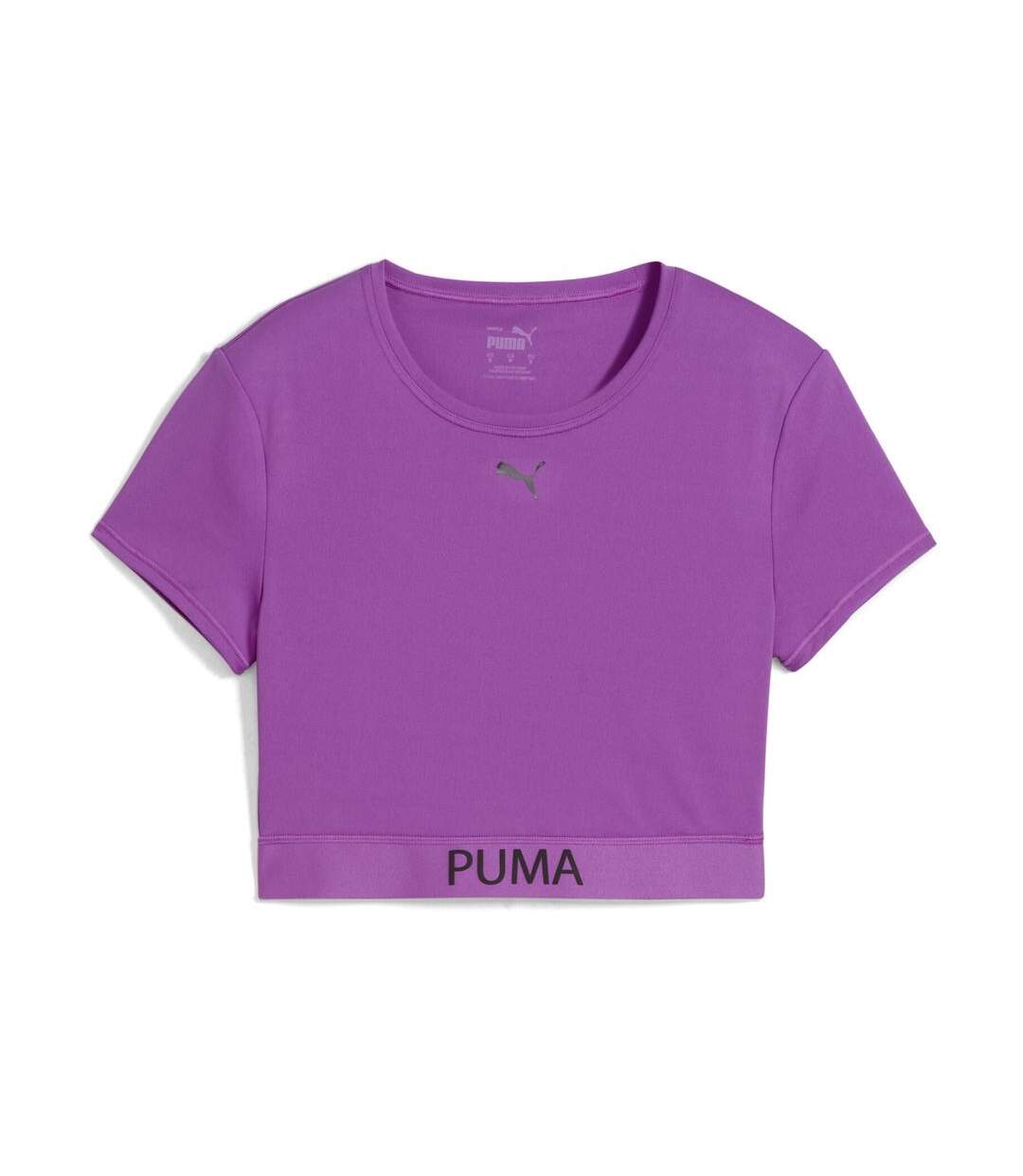 T-Shirt violet femme puma strong-1