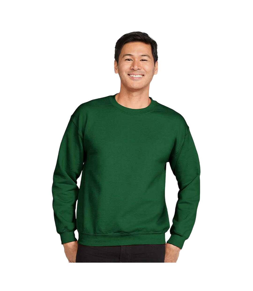 Sweat heavy blend homme vert forêt Gildan-3