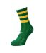 Chaussettes de football pro adulte vert / doré Precision