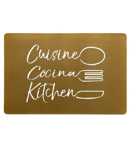 Set de Table Imprimé Cuisina 28x43cm Or