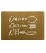 Set de Table Imprimé Cuisina 28x43cm Or-1
