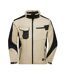 Veste Softshell Strong Adulte Beige Gris Noir James And Nicholson-1