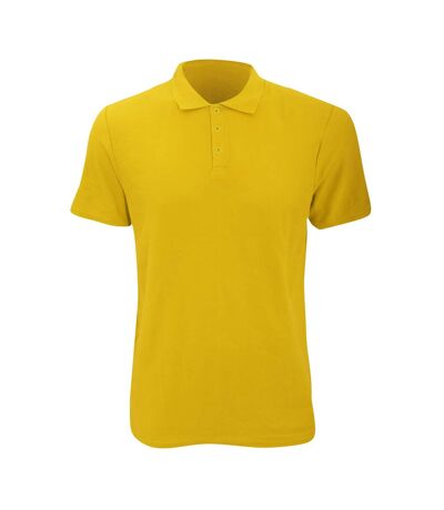 Anvil Mens Fashion Double Pique Plain Polo Shirt (210 GSM) (Lemon Zest) - UTRW2535