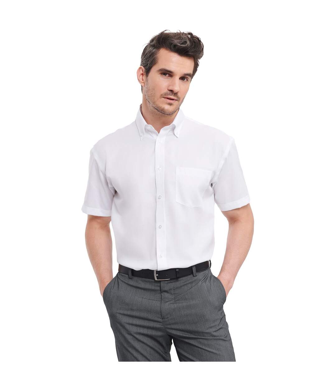 Chemise ultimate homme blanc Russell Collection-2