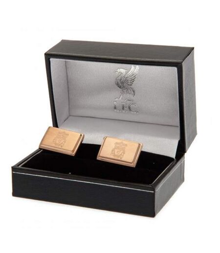 Liverpool FC Rose Gold Plated Cufflinks (Rose Gold) (One Size)