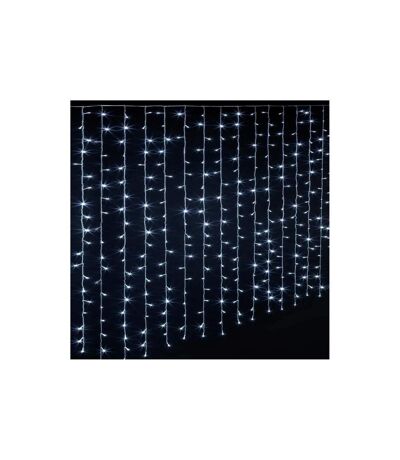 Rideau Lumineux Led 10 Tombées 140cm Blanc Froid