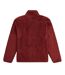 Mens teddy fleece jacket dark red Animal