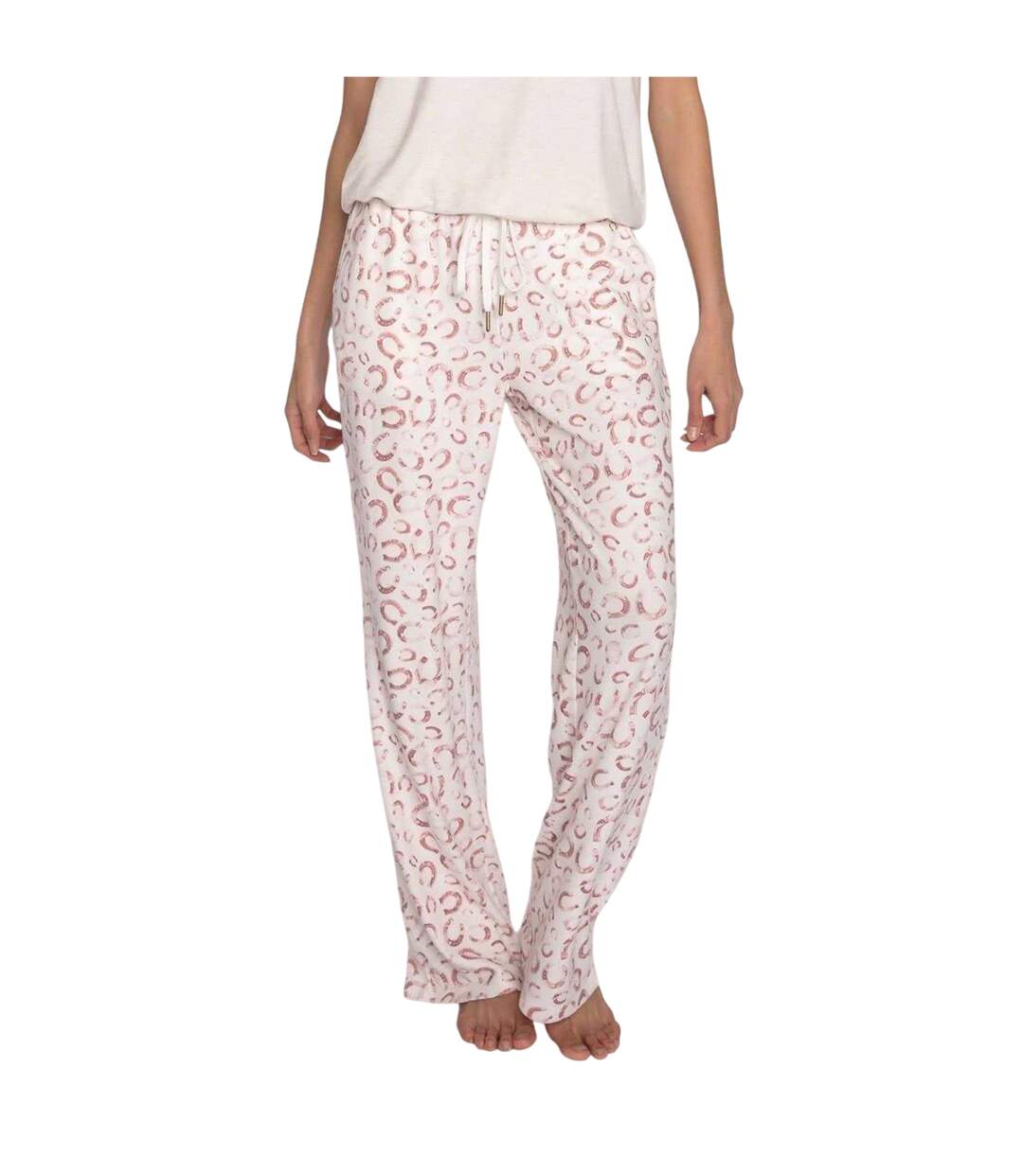 Pantalon De Détente Motif/style Fer À Cheval Femme Blanc Cassé PJ Salvage-2