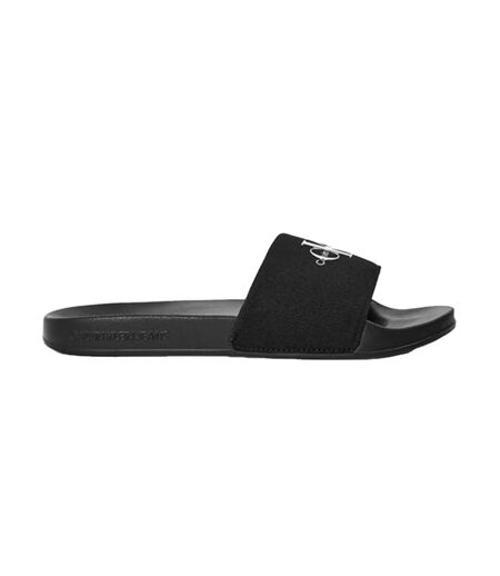 Claquettes Motif/style Logo Jeans Femme Noir Calvin Klein