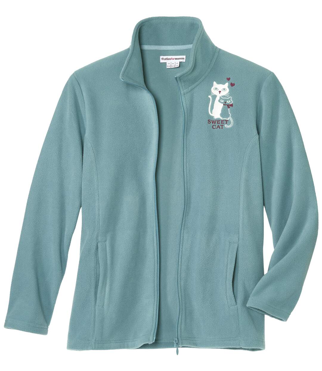 La Veste Polaire avec Broderie Chats-2