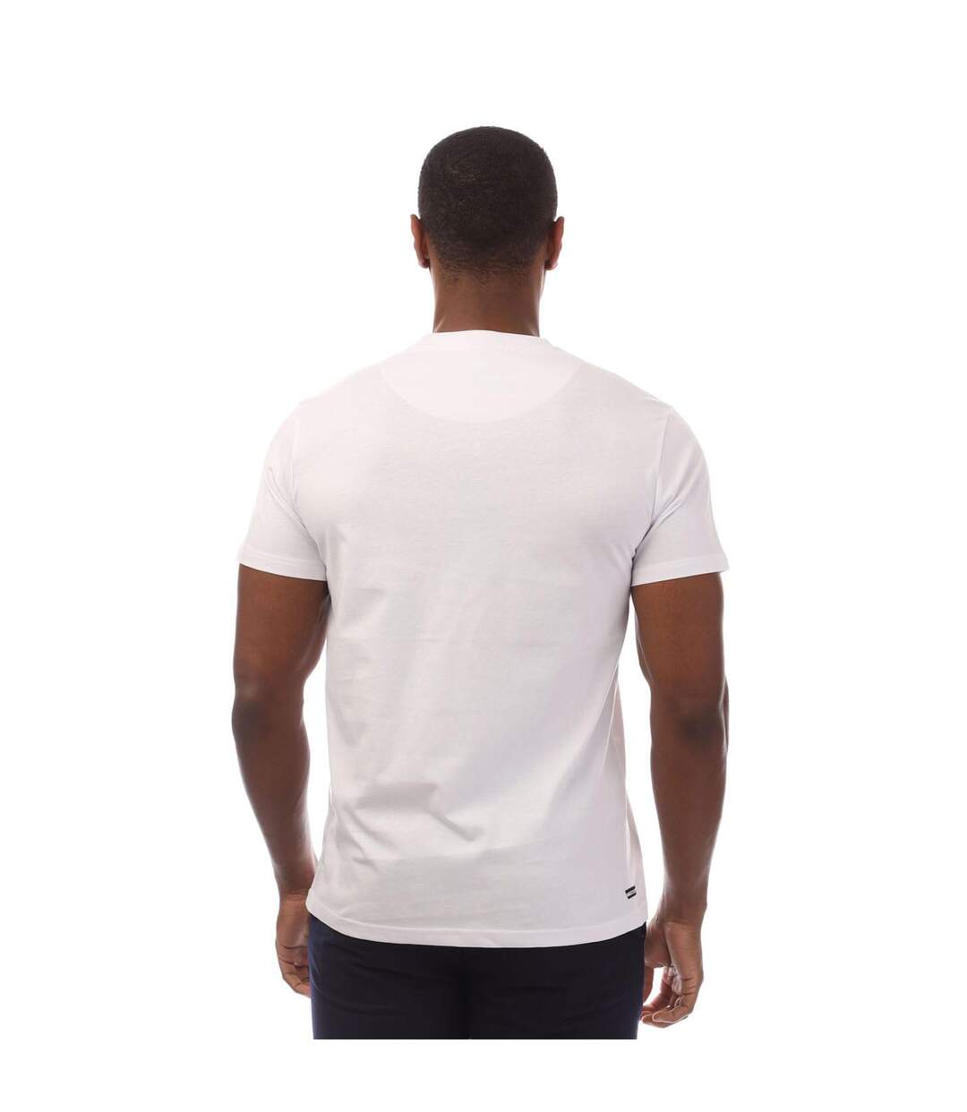 T-shirt Style Bloc De Couleurs Crossword Homme Blanc Weekend Offender-3