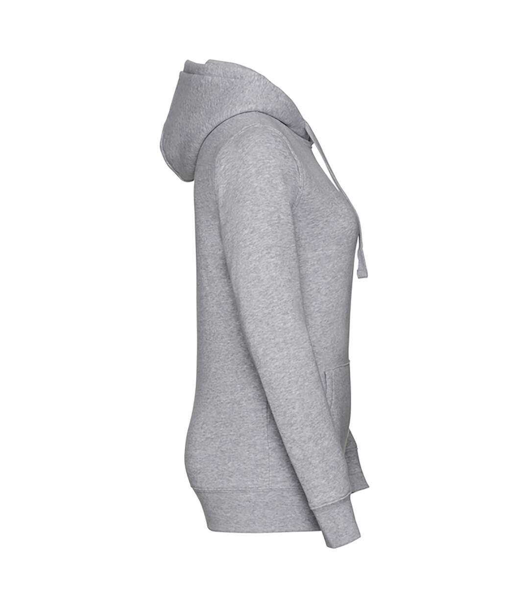 Sweat À Capuche Authentic Femme Gris Russell-3